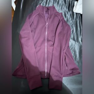 Maroon Fabletics zip-up, worn 1-2 times, great condition, size small.